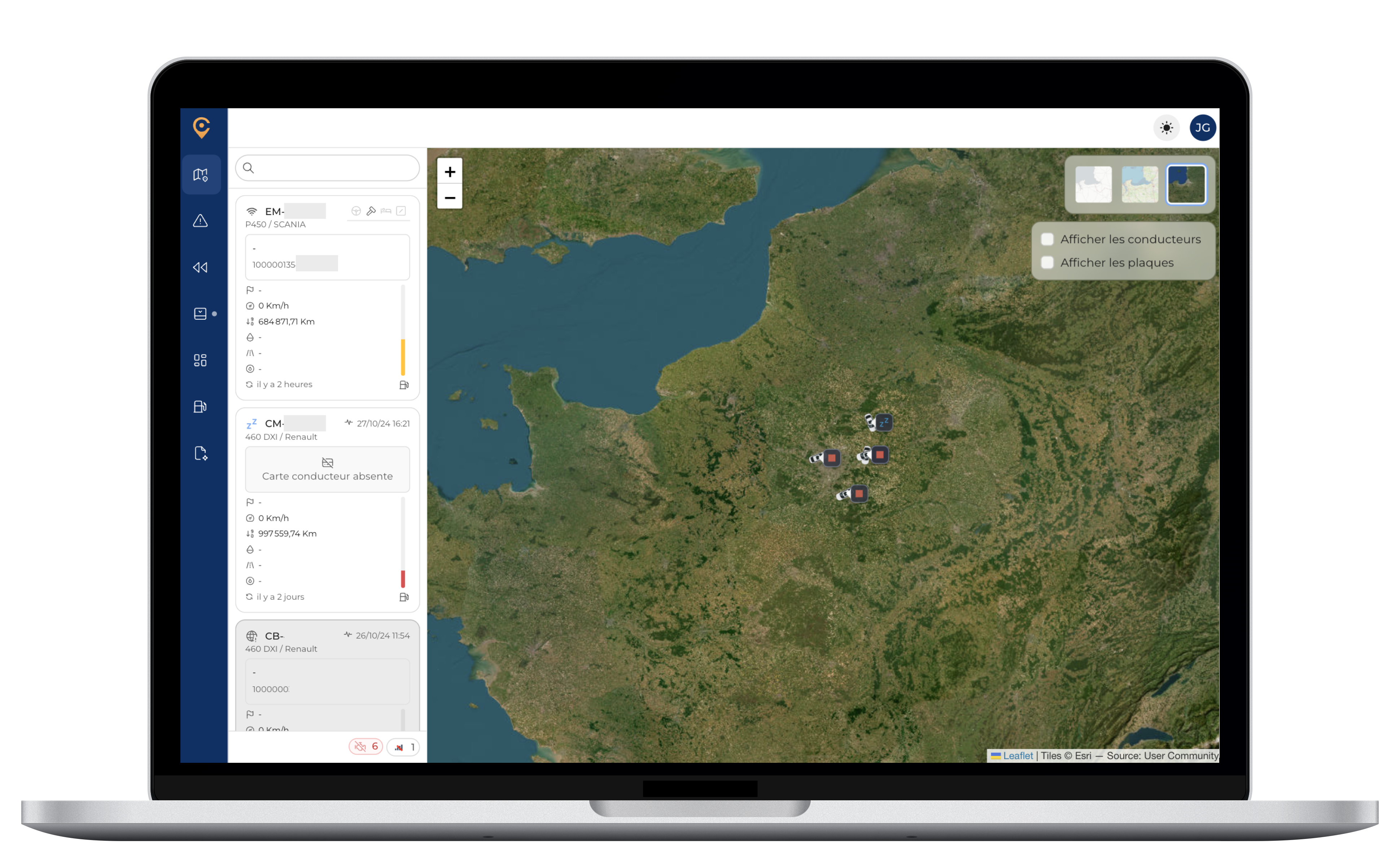 L'application sur un mac.